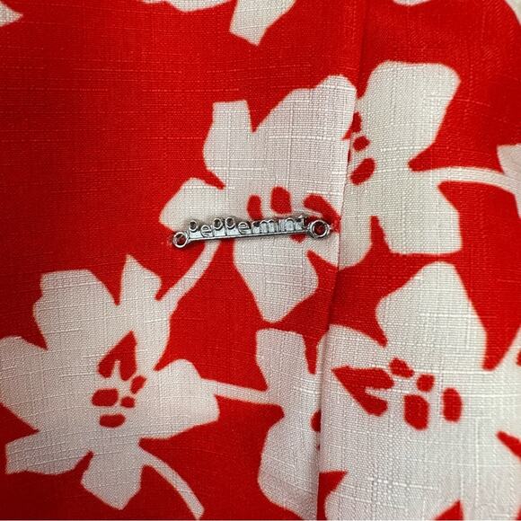 Peppermint Floral Ruffle Sleeve Dress size 2-3 YRS 50cm Red White - Picture 7 of 9